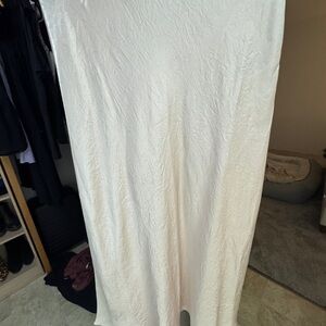 Babaton Silk Midi Skirt